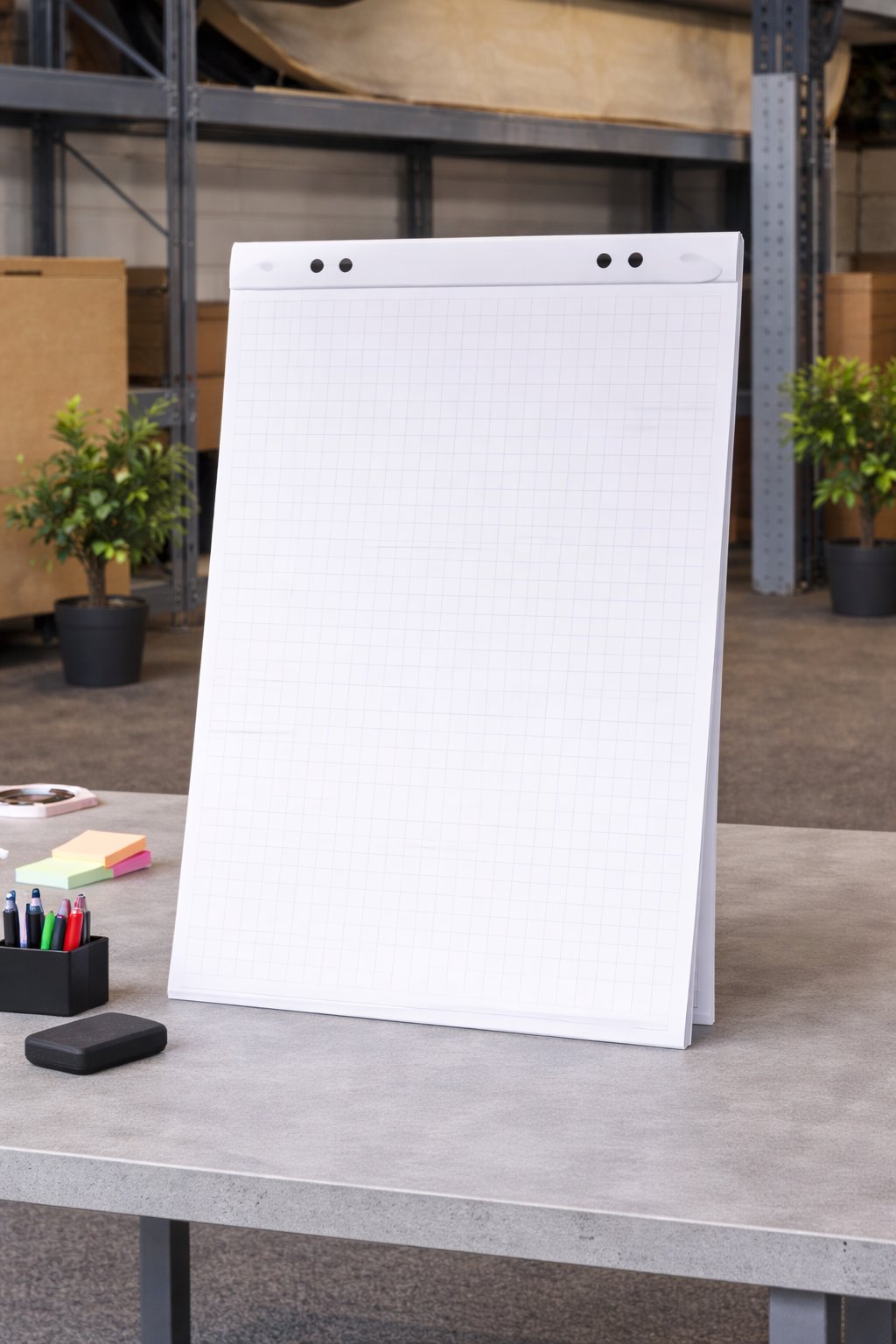 Flipchartpapier kariert