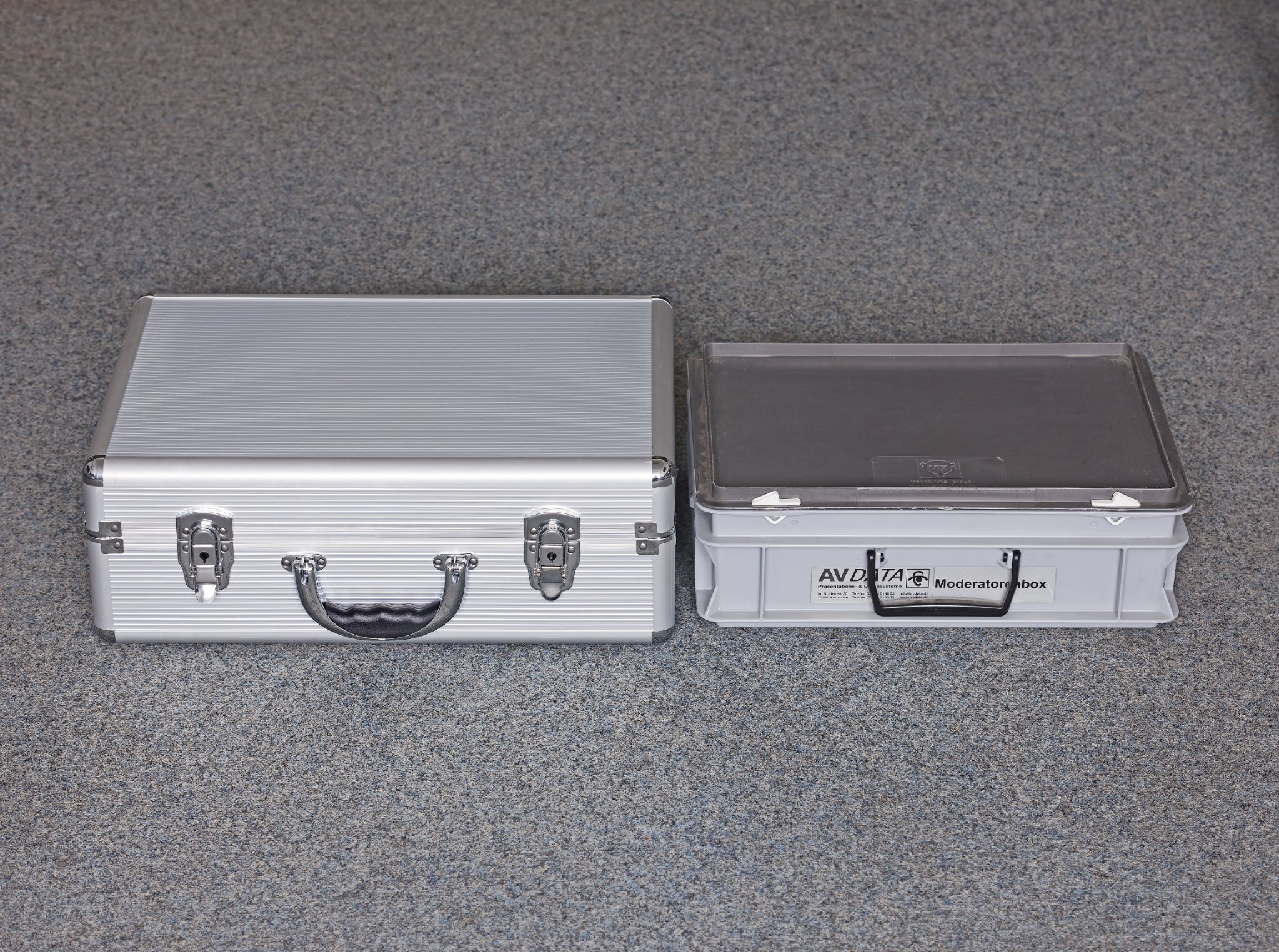 Moderatorenkoffer und Moderatorenbox
